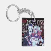 決死隊 |ジョーカー&ハーレータイポグラフィ写真 キーホルダー (正面左)