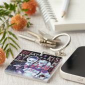 決死隊 |ジョーカー&ハーレータイポグラフィ写真 キーホルダー (正面右)