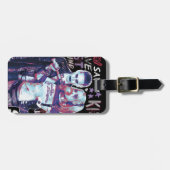 決死隊 |ジョーカー&ハーレータイポグラフィ写真 ラゲッジタグ (正面横)