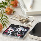 決死隊 |ジョーカー&ハーレー・グラフ絵を描ィティ キーホルダー (正面右)