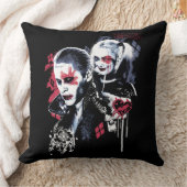 決死隊 |ジョーカー&ハーレー・グラフ絵を描ィティ クッション (ブランケット)