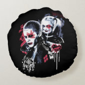決死隊 |ジョーカー&ハーレー・グラフ絵を描ィティ ラウンドクッション (裏面)