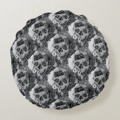 決死隊 |スカルパターン ラウンドクッション (裏面)