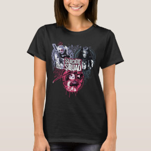 決死隊 スクワッド・ガールズの落書きバッジ Tシャツ