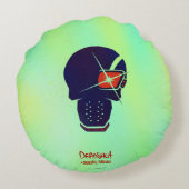 決死隊 |デッドショットヘッドアイコン ラウンドクッション (裏面)