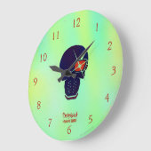 決死隊 |デッドショットヘッドアイコン ラージ壁時計 (傾斜)