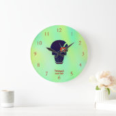 決死隊 |デッドショットヘッドアイコン ラージ壁時計 (ホーム)