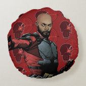 決死隊 |デッドショット漫画ブックアート ラウンドクッション (裏面)