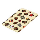 決死隊 |デッドショット絵文字のパターン マグネット (左側)