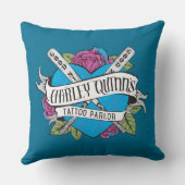 決死隊 |ハーレークインズタトゥーパーラーハート クッション (裏面)