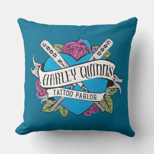 決死隊 |ハーレークインズタトゥーパーラーハート クッション (正面)