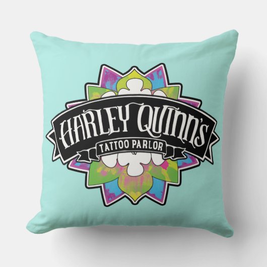 決死隊 |ハーレークインズタトゥーパーラーロータス クッション (正面)