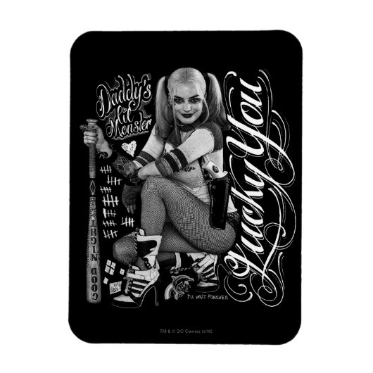 決死隊 |ハーレークインタイポグラフィ写真 マグネット (縦)