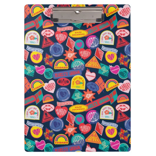 決死隊 |ハーレークインバッジパターン クリップボード (正面)