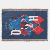 決死隊 |ハーレークインファーン&ダイヤモンド スローブランケット (正面)