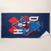 決死隊 |ハーレークインファーン&ダイヤモンド ビーチタオル (正面)