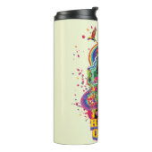 決死隊 |ハーレークインフラワーズ&レインボー タンブラー (回転左)