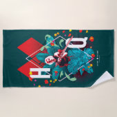 決死隊 |ハーレークインフローラ ビーチタオル (正面)