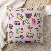 決死隊 |ハーレークイン絵文字パターン クッション (ブランケット)