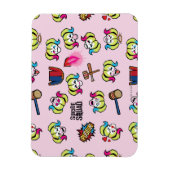 決死隊 |ハーレークイン絵文字パターン マグネット (縦)