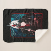 決死隊 |ハーレークイン&グリーンファーンズ シェルパブランケット (正面(横))