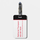 決死隊 |ハーレークイン&グリーンファーンズ ラゲッジタグ (裏面縦)