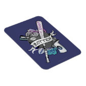 決死隊 |ハーレークイン「ロットン」タトゥーアート マグネット (右側)