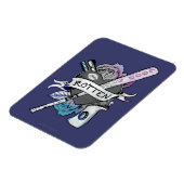 決死隊 |ハーレークイン「ロットン」タトゥーアート マグネット (左側)