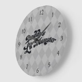 決死隊 パパのリルモンスター| ラージ壁時計 (傾斜)