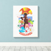 決死隊 |ピースメーカーの花とサンシャイン キャンバスプリント (インサイチュ (ウッドフロア))