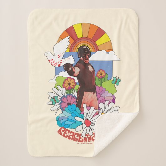 決死隊 |ピースメーカーの花とサンシャイン シェルパブランケット (正面)
