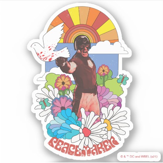 決死隊 |ピースメーカーの花とサンシャイン シール (正面)