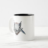 決死隊 |ブーメラン拳のタトゥーアート ツートーンマグカップ (正面左)
