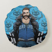 決死隊 |ブーメラン漫画ブックアート ラウンドクッション (裏面)