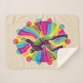 決死隊 |ポルカドットマンサイケデリック シェルパブランケット (正面(横))