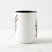 決死隊 |刀の仮面と刀の入れ墨 マグカップ (中央)