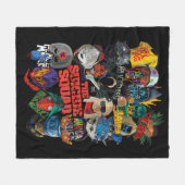 決死隊 |様式付きアバター フリースブランケット (正面(横))