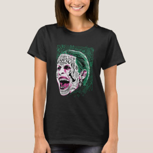 決死隊 笑うジョーカーの頭のスケッチ Tシャツ