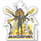 決死隊 |血液運動の図 シール (正面)