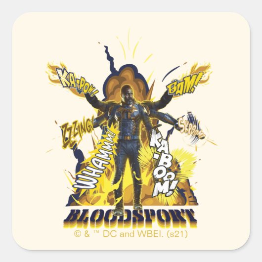 決死隊 |血液運動の図 スクエアシール (正面)