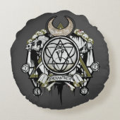 決死隊 |魔法の力を持つシンボルタトゥーアート ラウンドクッション (裏面)