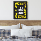 決死隊 |黄色と黒のアイコンブロック キャンバスプリント (インサイチュ (寝室))