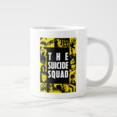 決死隊 |黄色と黒のアイコンブロック ジャンボコーヒーマグカップ (右)