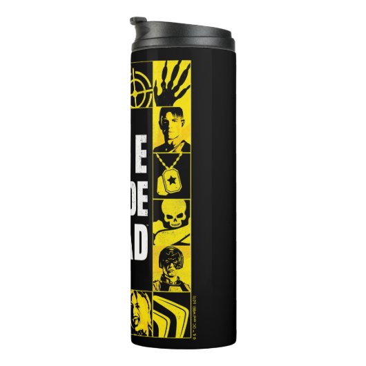 決死隊 |黄色と黒のアイコンブロック タンブラー (回転右)