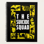 決死隊 |黄色と黒のアイコンブロック プランナー手帳 (正面)