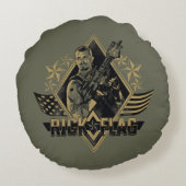 決死隊 | Rickフラグバッジ ラウンドクッション (裏面)