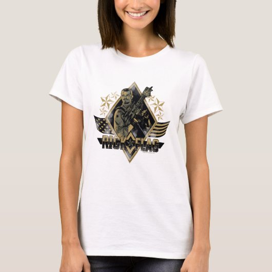 決死隊 | Rickフラグバッジ Tシャツ (正面)