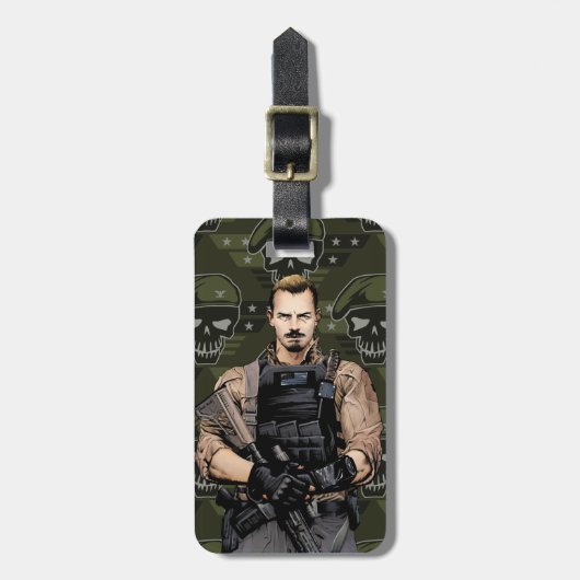 決死隊 | Rickフラグ漫画ブックアート ラゲッジタグ (正面縦)