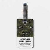 決死隊 | Rickフラグ漫画ブックアート ラゲッジタグ (裏面縦)