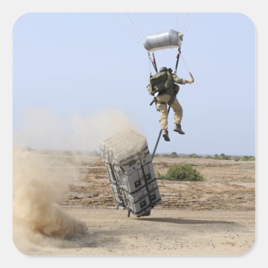 決裁者がゾーンに落下する スクエアシール (正面)